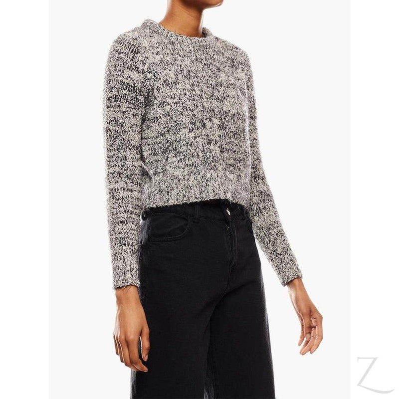 Buy-Ladies Cropped Woolly Sweater | Textured | "Ria"-Online-in South Africa-on Zalemart