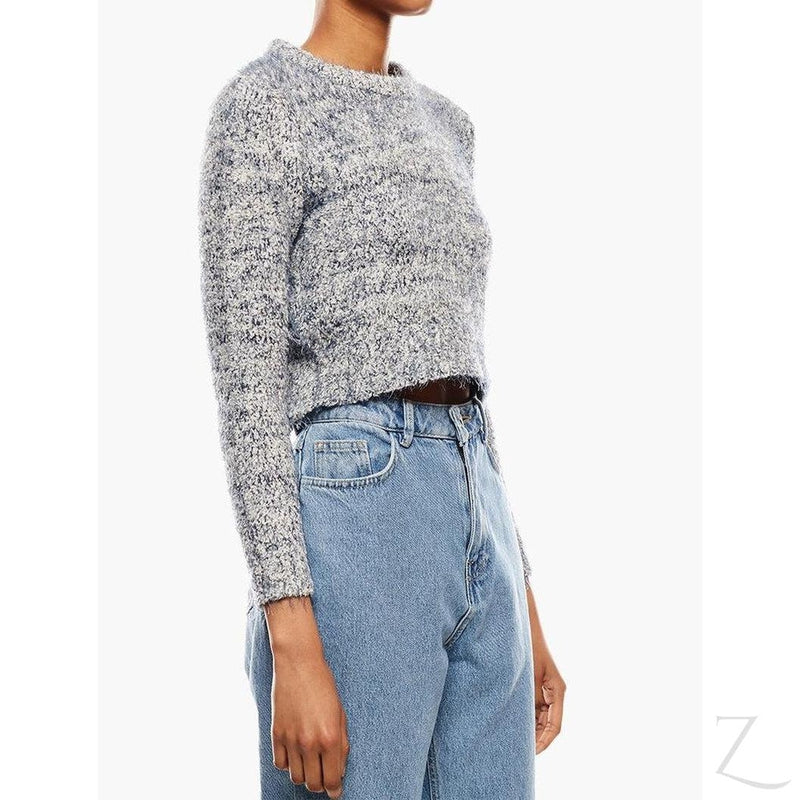 Buy-Ladies Cropped Woolly Sweater | Textured | "Ria"-Online-in South Africa-on Zalemart