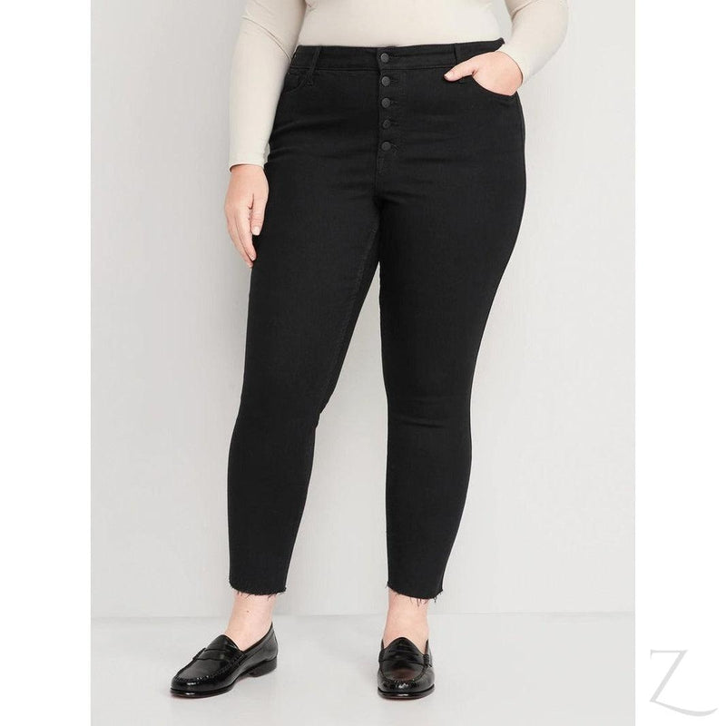 Buy-Ladies Extra High Rise Super Skinny Super Stretchy Strong Denim Jeans | Cropped | "Samina"-Online-in South Africa-on Zalemart