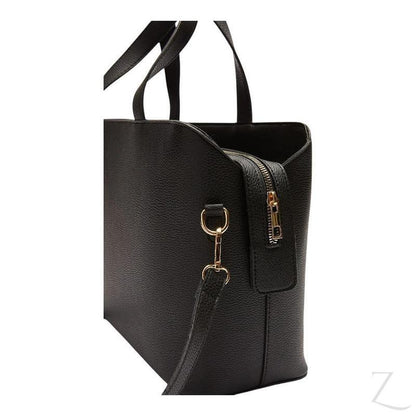 Buy-Ladies Faux Leather Crossbody Tote Bag | Adjustable Strap | "Kiki"-Online-in South Africa-on Zalemart