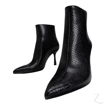 Buy-Ladies High Heel Pointed Toe Ankle Boots | Animal Print | "SIA"-Online-in South Africa-on Zalemart