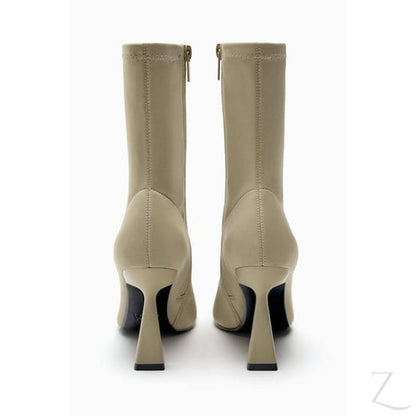 Buy-Ladies High Heel Stretchy Fabric Ankle Boots | "Zia"-Online-in South Africa-on Zalemart