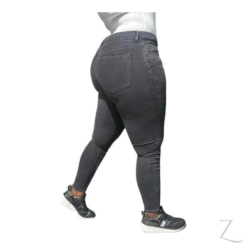 Buy-Ladies High Rise Super Skinny Strong Stretchy Denim Jeans | Plain | "Futhi"-Online-in South Africa-on Zalemart