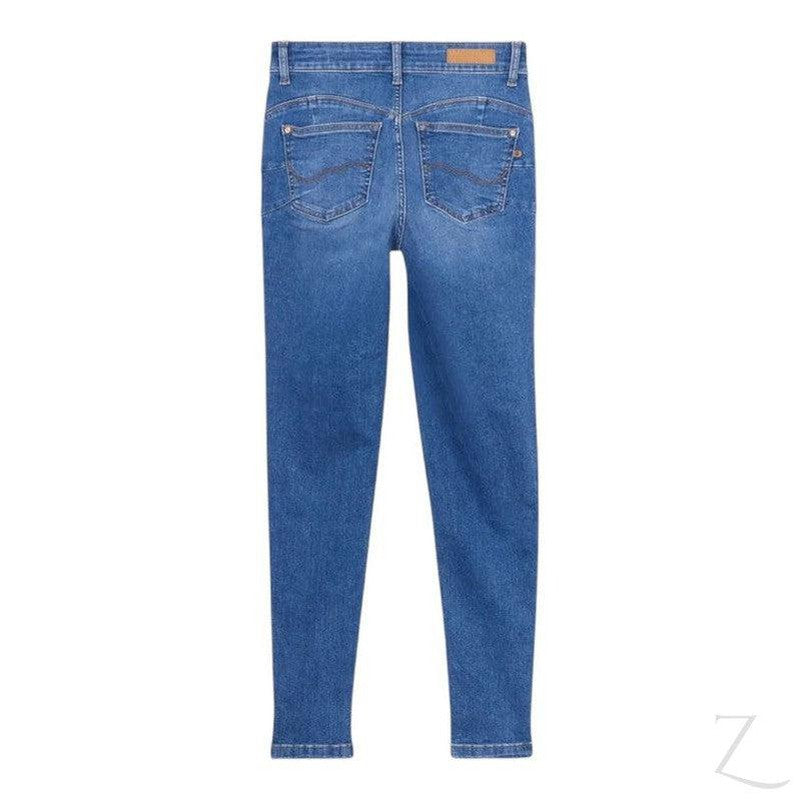 Buy-Ladies High Rise Super Skinny Super Strong Stretchy Denim Jeans | Plain | "Kawu"-Online-in South Africa-on Zalemart