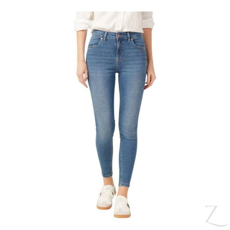 Buy-Ladies High Rise Super Skinny Super Strong Stretchy Denim Jeans | Plain | "Kawu"-Online-in South Africa-on Zalemart