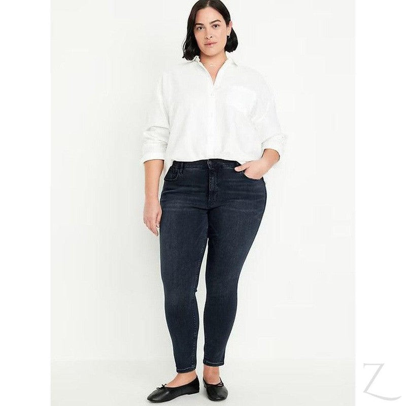 Buy-Ladies High Rise Super Skinny Super Strong Stretchy Denim Jeans | Plain | "Samina"-Online-in South Africa-on Zalemart