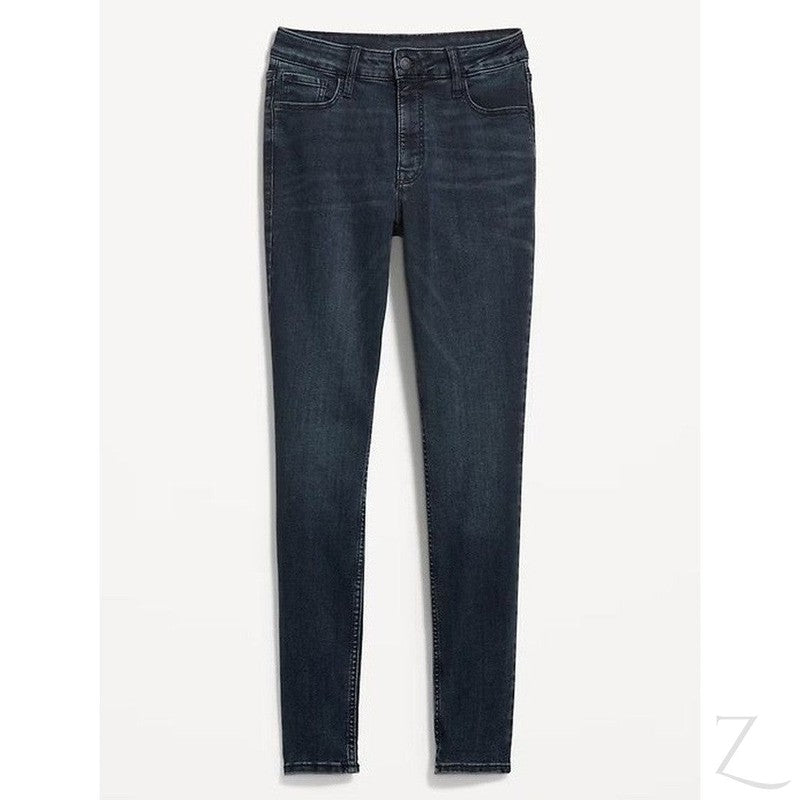 Buy-Ladies High Rise Super Skinny Super Strong Stretchy Denim Jeans | Plain | "Samina"-Online-in South Africa-on Zalemart