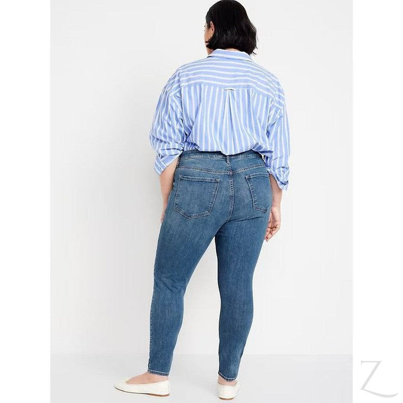 Buy-Ladies High Rise Super Skinny Super Strong Stretchy Denim Jeans | Ripped | "Samina"-Online-in South Africa-on Zalemart