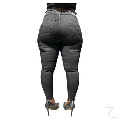 Buy-Ladies High Rise Super Stretchy Strong Skinny Denim Jeans | Plain | "Faji"-Online-in South Africa-on Zalemart