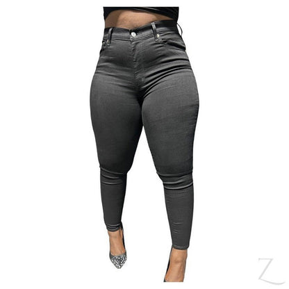 Buy-Ladies High Rise Super Stretchy Strong Skinny Denim Jeans | Plain | "Faji"-Online-in South Africa-on Zalemart