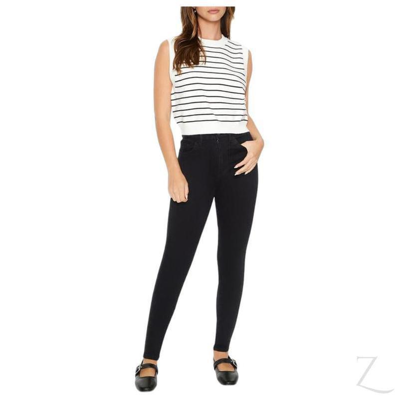 Buy-Ladies High Rise Super Stretchy Super Skinny Strong Denim Jeans | Plain | "Fele"-Online-in South Africa-on Zalemart