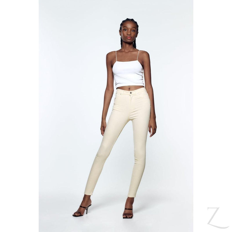 Buy-Ladies High Rise Super Stretchy Super Skinny Strong Denim Jeans | Plain | "Zia"-Online-in South Africa-on Zalemart