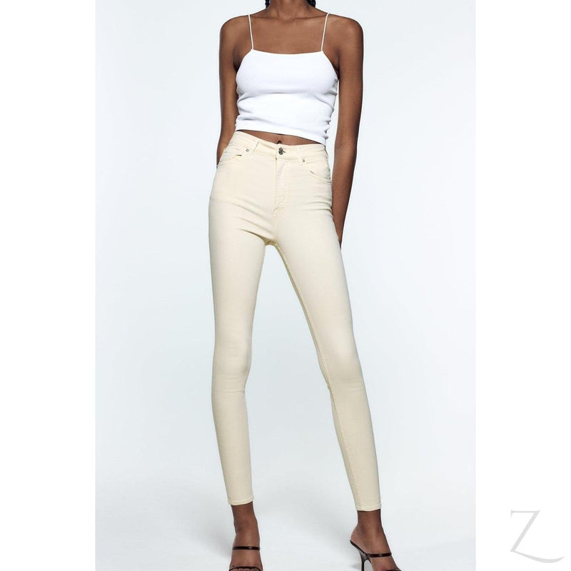 Buy-Ladies High Rise Super Stretchy Super Skinny Strong Denim Jeans | Plain | "Zia"-Online-in South Africa-on Zalemart