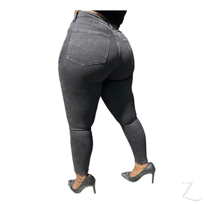 Buy-Ladies High Rise Super Stretchy Super Skinny Super Strong Denim Jeans | Plain | "Futhi"-Online-in South Africa-on Zalemart