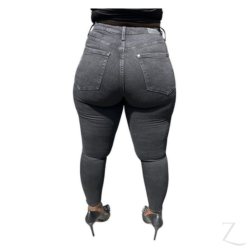 Buy-Ladies High Rise Super Stretchy Super Skinny Super Strong Denim Jeans | Plain | "Futhi"-Online-in South Africa-on Zalemart