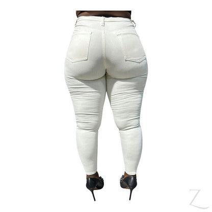 Buy-Ladies High Rise Super Strong Super Skinny Stretchy Denim Jeans | Plain | "Futhi"-Online-in South Africa-on Zalemart