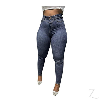 Buy-Ladies High Waist Super Skinny Super Stretchy Super Strong Denim Jeans | Plain | "Ibhuku"-Online-in South Africa-on Zalemart