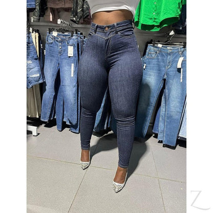 Buy-Ladies High Waist Super Skinny Super Stretchy Super Strong Denim Jeans | Plain | "Ibhuku"-Online-in South Africa-on Zalemart