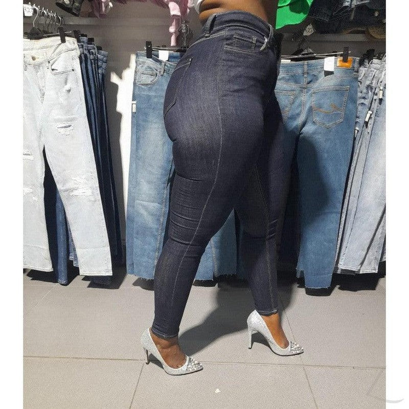 Buy-Ladies High Waist Super Skinny Super Stretchy Super Strong Denim Jeans | Plain | "Ibhuku"-Online-in South Africa-on Zalemart