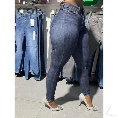 Buy-Ladies High Waist Super Skinny Super Stretchy Super Strong Denim Jeans | Plain | "Ibhuku"-Online-in South Africa-on Zalemart