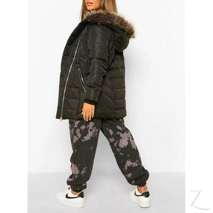 Buy-Ladies Hooded Parka Jacket | Faux Fur Trim | "Moya"-Online-in South Africa-on Zalemart