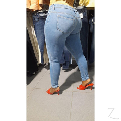 Buy-Ladies Low Rise Super Skinny Strong Stretchy Denim Jeans | Plain | "Phela"-Online-in South Africa-on Zalemart