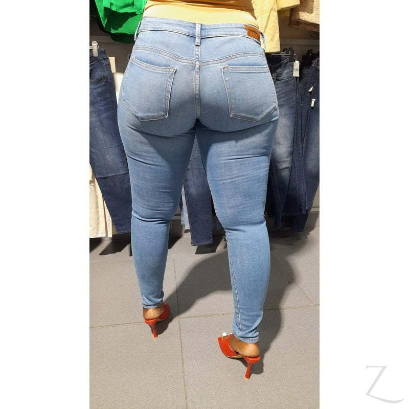 Buy-Ladies Low Rise Super Skinny Strong Stretchy Denim Jeans | Plain | "Phela"-Online-in South Africa-on Zalemart