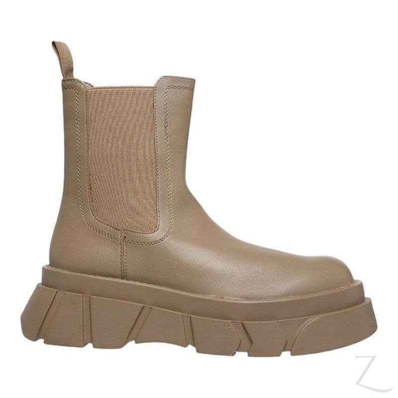 Buy-Ladies Round Toe Chunky Ankle Boots | Slip On | "Dube"-Online-in South Africa-on Zalemart