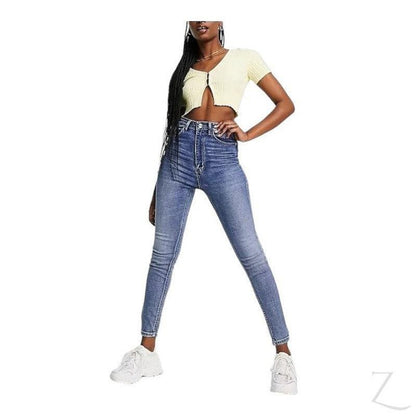 Buy-Ladies Super High Waist Super Stretchy Super Skinny Super Strong Denim Jeans | Plain | "Sia"-Online-in South Africa-on Zalemart