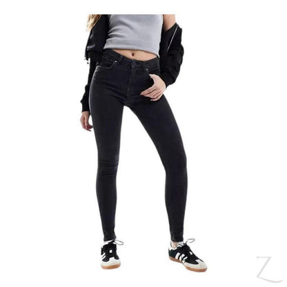 Buy-Ladies Super Stretchy Super Skinny Push Up Denim Jeans | Plain | "Phela"-Charcoal Black-30-Regular-Online-in South Africa-on Zalemart