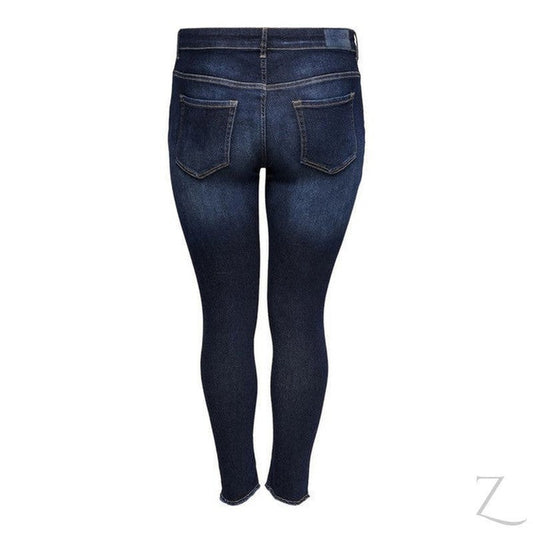 Buy-Ladies Super Stretchy Super Skinny Raw Hem Denim Jeans | Plus Sizes | "Phela"-Online-in South Africa-on Zalemart