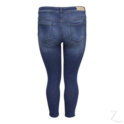 Buy-Ladies Super Stretchy Super Skinny Raw Hem Ripped Denim Jeans | Plus Sizes | "Phela"-Online-in South Africa-on Zalemart