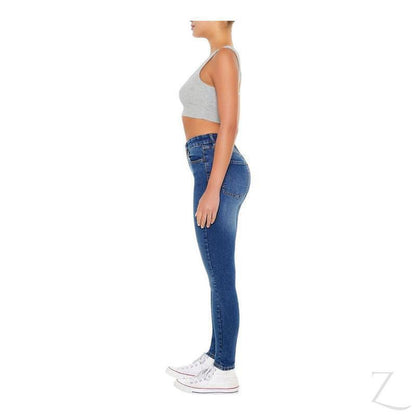 Buy-Ladies Super Stretchy Super Skinny Strong Denim Jeans | Plain | "Fele"-Online-in South Africa-on Zalemart