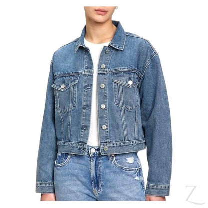 Buy-Ladies Super Strong 90s Fit Icon Denim Jacket | Plain | "Bobo"-Blue-XXS-Regular-Online-in South Africa-on Zalemart