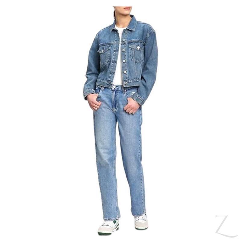 Buy-Ladies Super Strong 90s Fit Icon Denim Jacket | Plain | "Bobo"-Online-in South Africa-on Zalemart