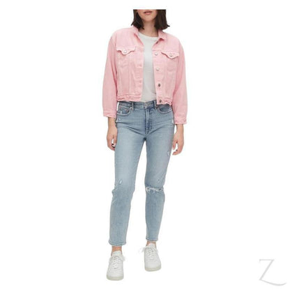 Buy-Ladies Super Strong Crop Icon Denim Jacket | Short | "Bobo"-Online-in South Africa-on Zalemart