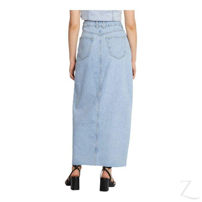 Buy-Ladies Super Strong Cropped Pencil Denim Skirt | Maxi | "Mina"-Online-in South Africa-on Zalemart