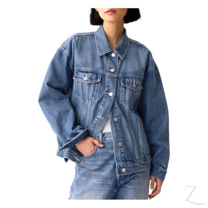 Buy-Ladies Super Strong Icon Denim Jacket | Oversized | "Bobo"-Blue-XXS-Online-in South Africa-on Zalemart