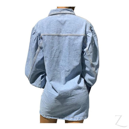 Buy-Ladies Super Strong Puff Sleeve Denim Dress | Short | "Liwe"-Online-in South Africa-on Zalemart