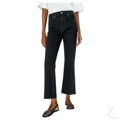 Buy-Ladies Super Strong Slightly Stretchy Flared Denim Jeans | Cropped | "Zia"-Online-in South Africa-on Zalemart