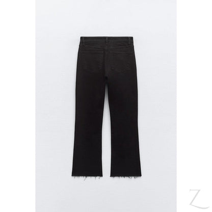 Buy-Ladies Super Strong Slightly Stretchy Flared Denim Jeans | Cropped | "Zia"-Online-in South Africa-on Zalemart