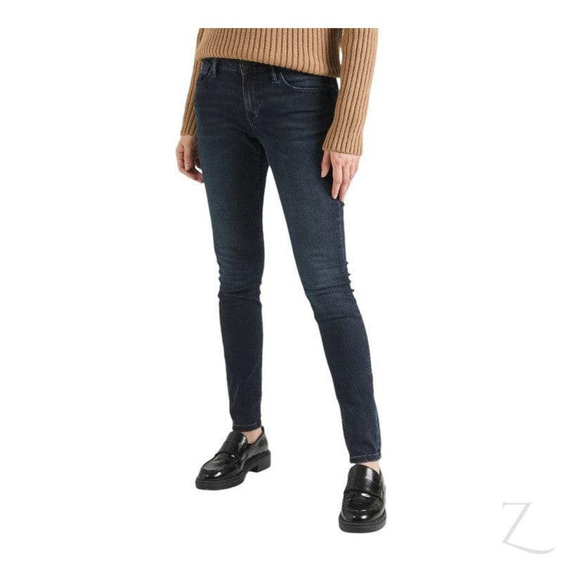 Buy-Ladies Super Strong Slightly Stretchy Skinny Denim Jeans | Plain | "Roo"-Deep Blue-26-Regular-Online-in South Africa-on Zalemart