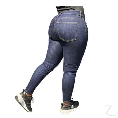 Buy-Ladies Super Strong Slightly Stretchy Skinny Denim Jeans | Plain | "Roo"-Online-in South Africa-on Zalemart