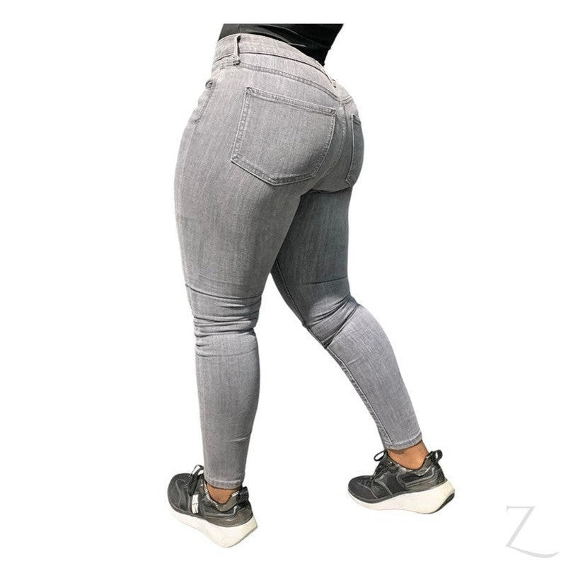 Buy-Ladies Super Strong Slightly Stretchy Skinny Denim Jeans | Plain | "Roo"-Online-in South Africa-on Zalemart