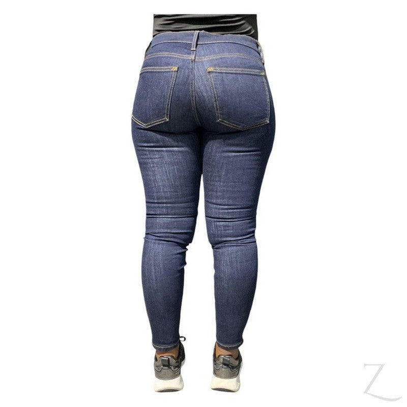 Buy-Ladies Super Strong Slightly Stretchy Skinny Denim Jeans | Plain | "Roo"-Online-in South Africa-on Zalemart