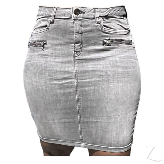 Buy-Ladies Super Strong Stretchy Denim Skirt | Short | "Gali"-Online-in South Africa-on Zalemart