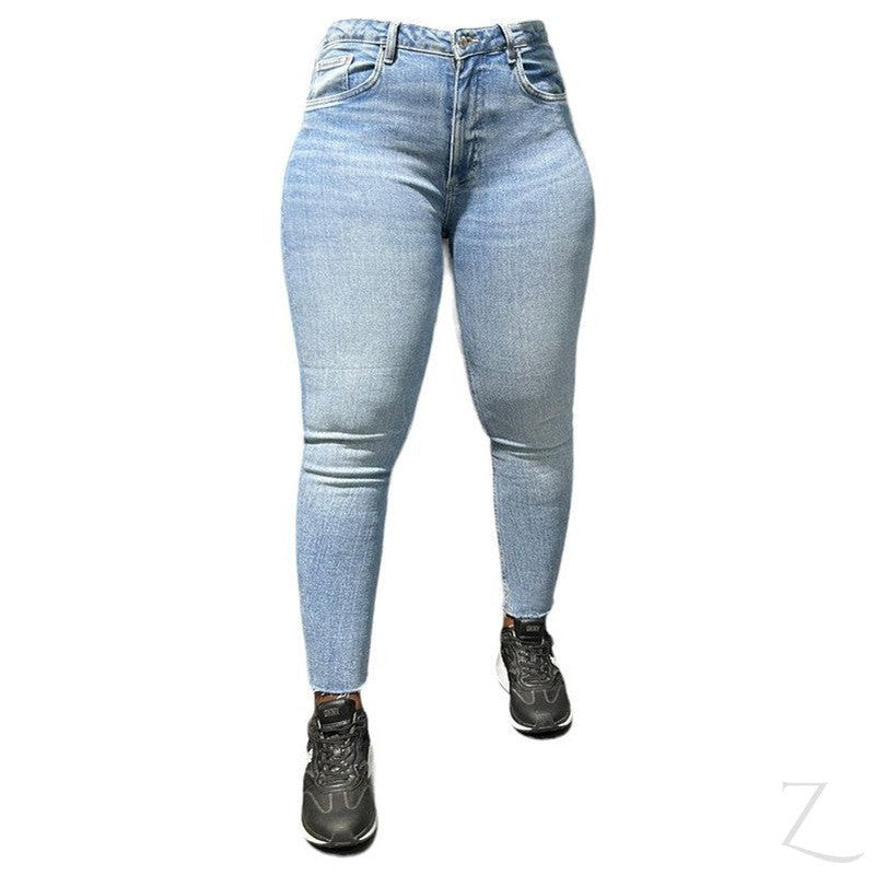 Buy-Ladies Super Strong Stretchy Skinny Denim Jeans | Cropped | "Zia"-Online-in South Africa-on Zalemart