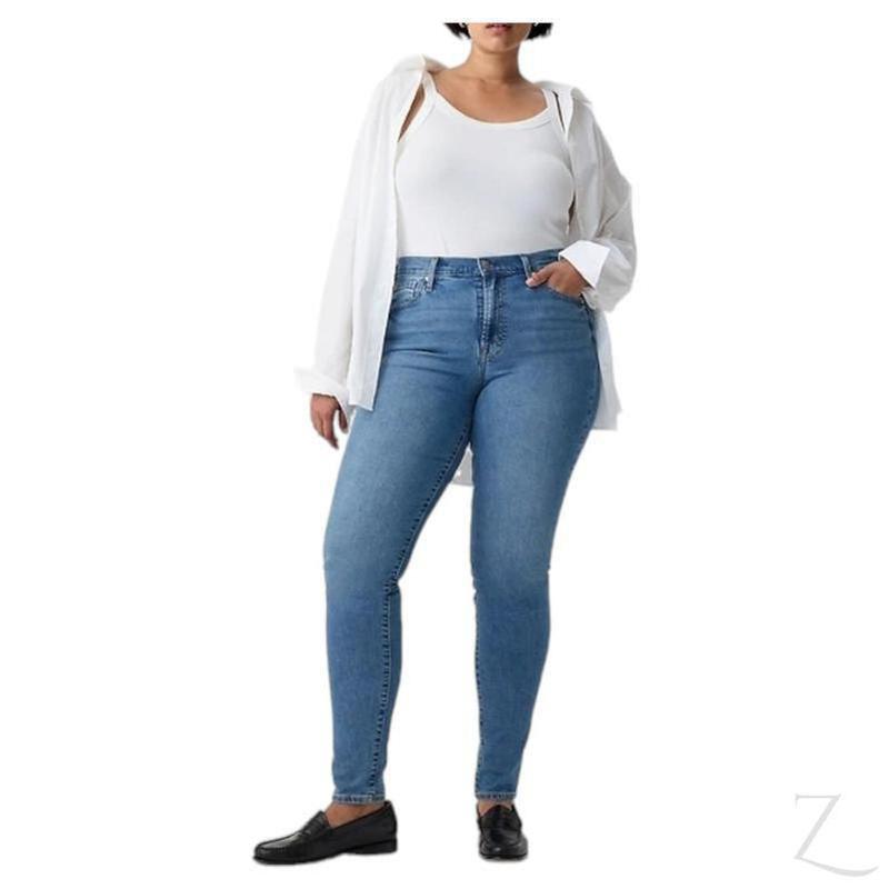 Buy-Ladies Super Strong Stretchy Skinny Denim Jeans | Plain | "Bobo"-Blue-24-Regular-Online-in South Africa-on Zalemart