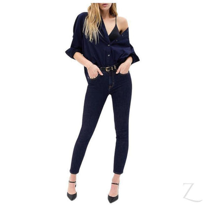 Buy-Ladies Super Strong Stretchy Skinny Denim Jeans | Plain | "Bobo"-Navy Blue-24-Regular-Online-in South Africa-on Zalemart