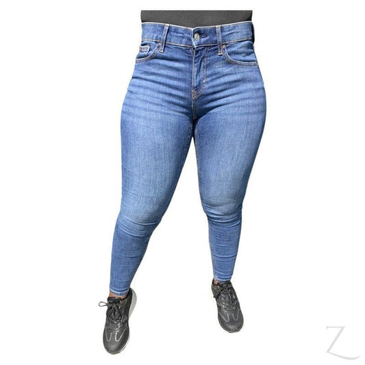 Buy-Ladies Super Strong Stretchy Skinny Denim Jeans | Plain | "Roo"-Blue-26-Regular-Online-in South Africa-on Zalemart